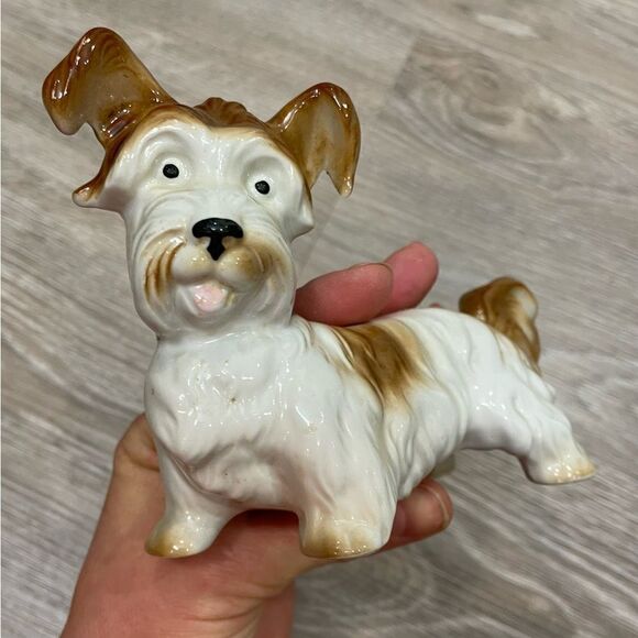 Vintage terrier dog breed porcelain figurine Skye Yorkshire - Picture 2 of 9